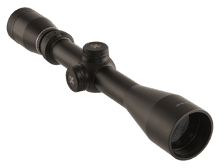 Axeon Hunting 3-9x40mm Rifle Scope with Duplex Reticle features knurled turret covers